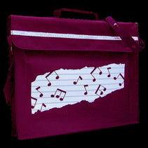 Music Bag with Shoulder Strap (Maroon)